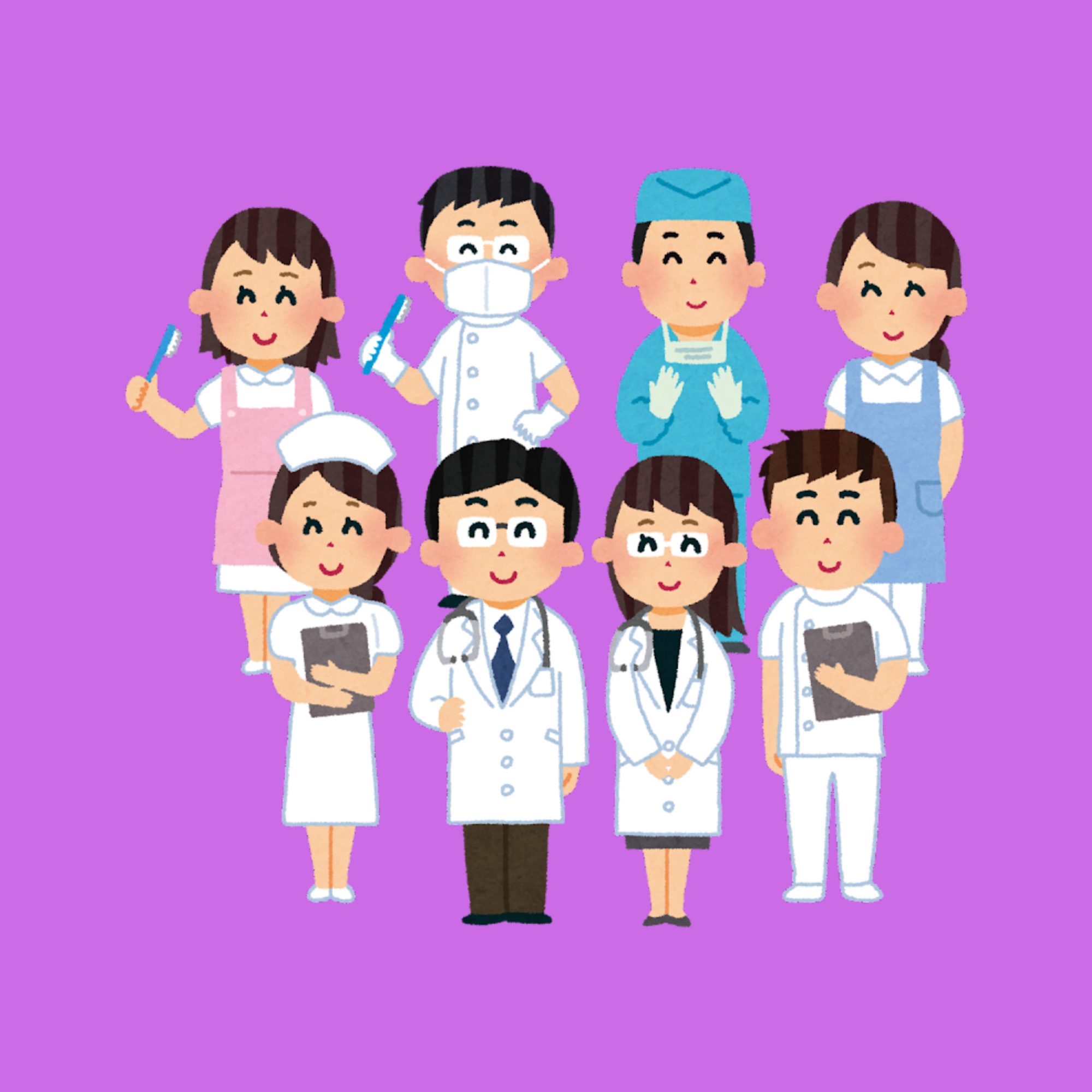 Doctor and patient smiling